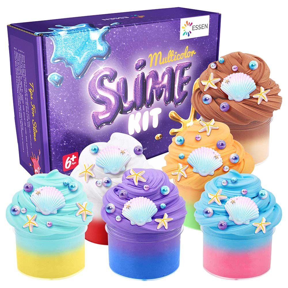 Essen - Fluffy Butter Slime Kit Toy Pack Of 6 100ml