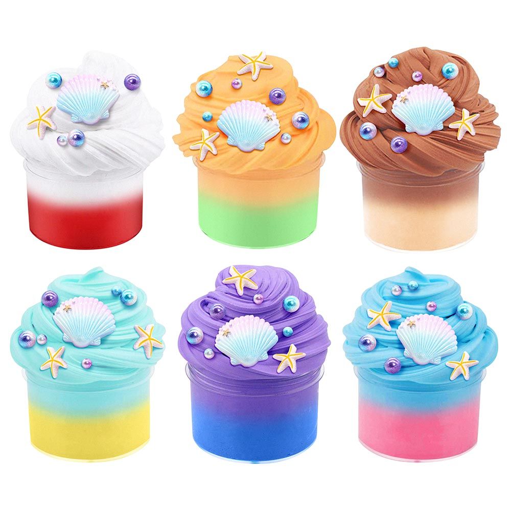 Essen - Fluffy Butter Slime Kit Toy Pack Of 6 100ml