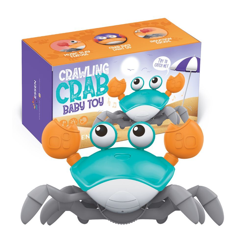 ESSEN - Baby Toddler Crawling Crab W/ Music & LED - Blue