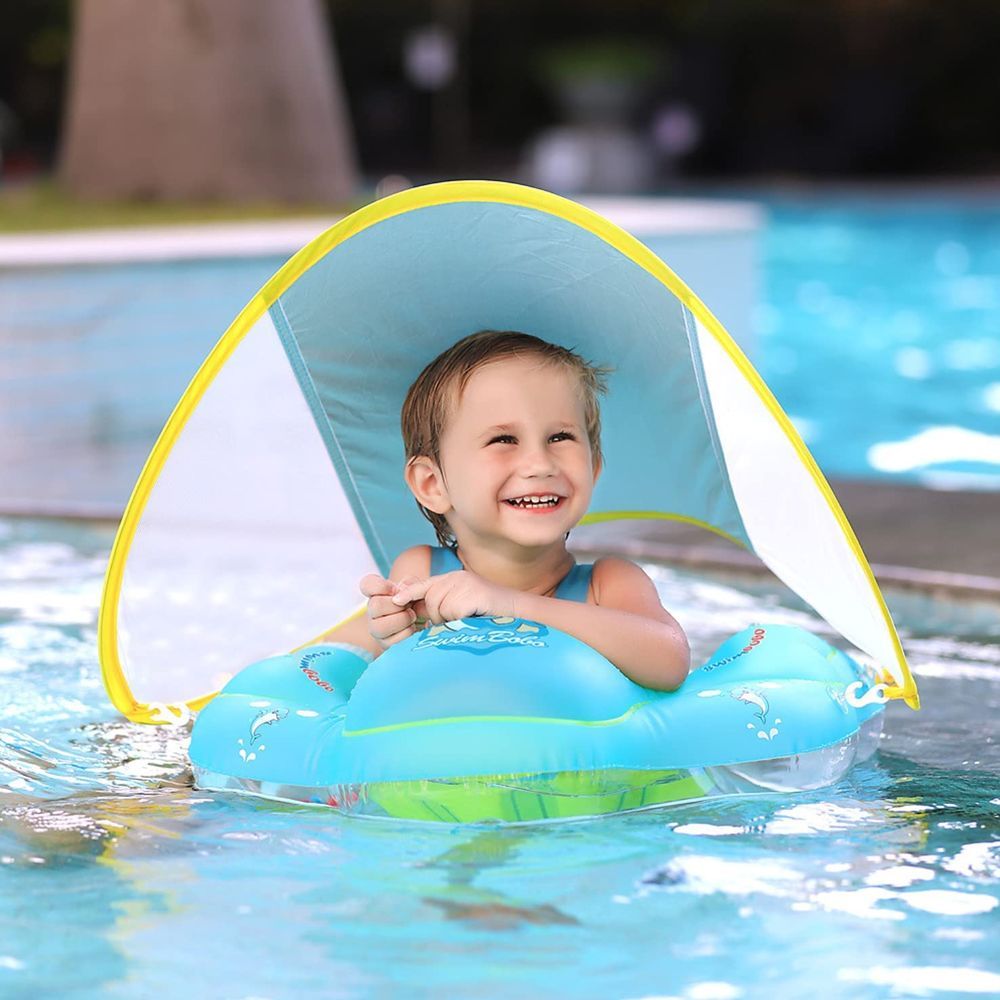 Swimbobo - Baby Swimming Float W/ Sun Protection Canopy