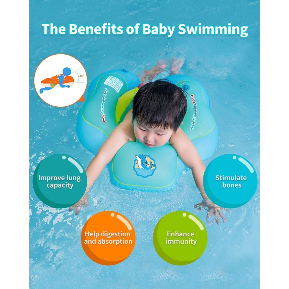 Swimbobo - Baby Swimming Float W/ Sun Protection Canopy