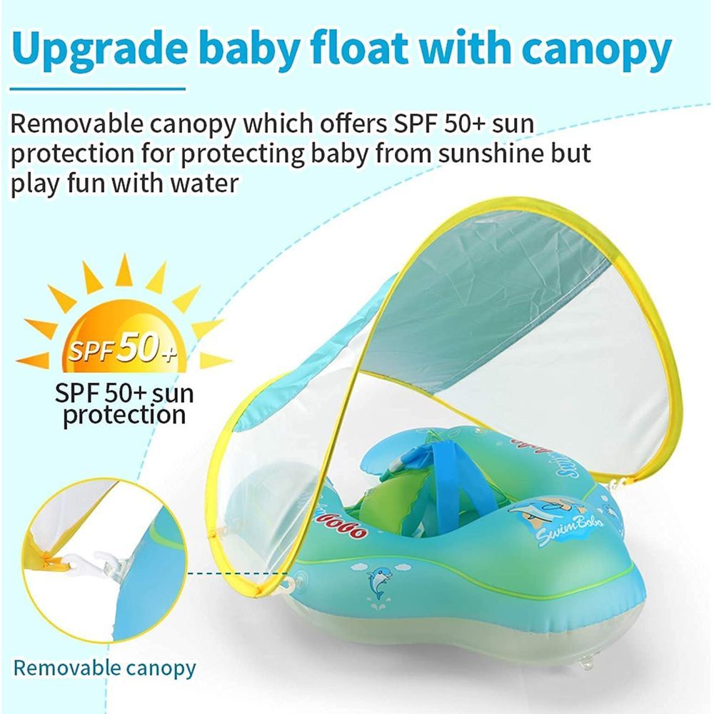 Swimbobo - Baby Swimming Float W/ Sun Protection Canopy