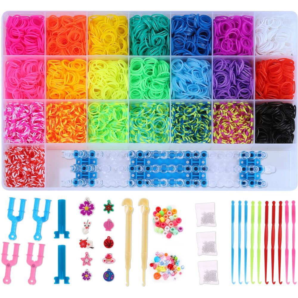 Essen - Loom Rubber Bands Bracelet Making DIY Craft Kit