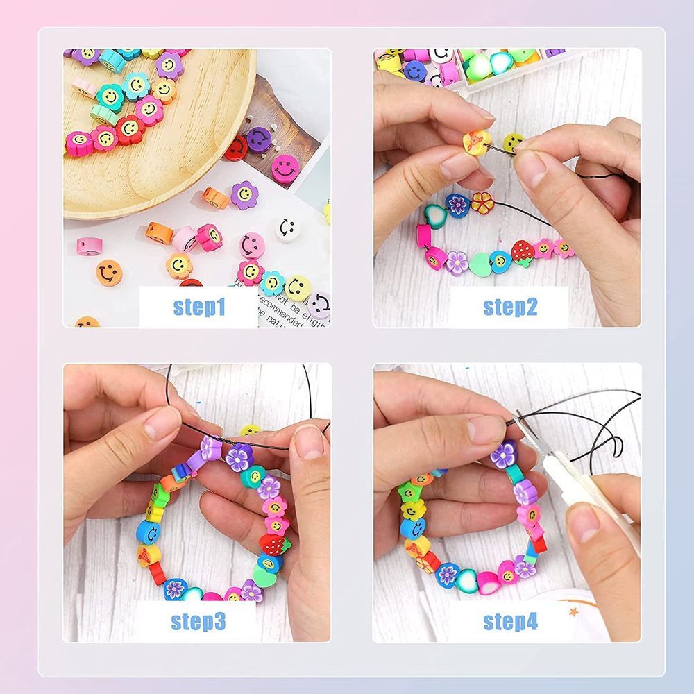 Essen - Clay Beads Bracelet Jewelry Making DIY Kit - 300 pcs