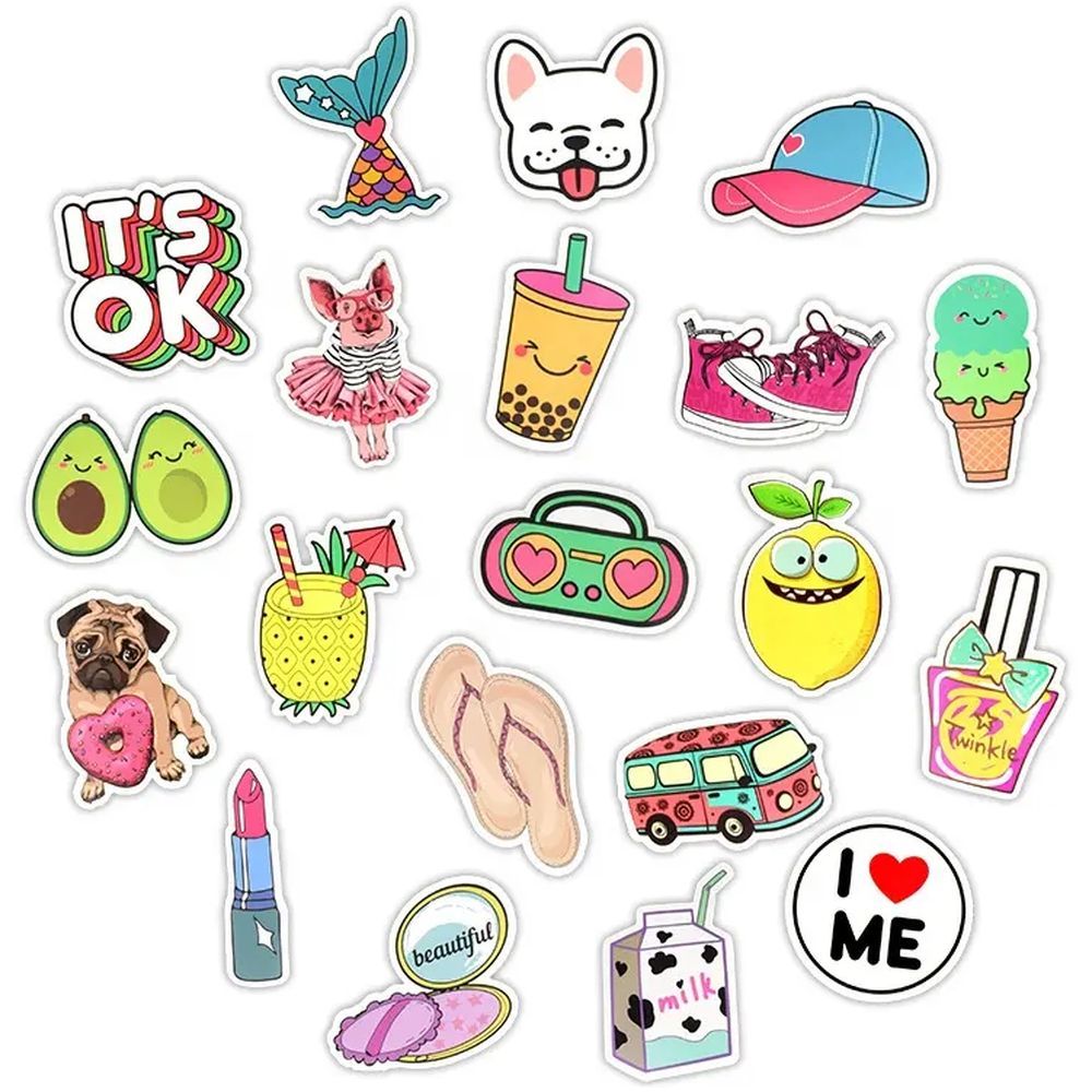 Essen - Multipurpose Waterproof Cute Stickers 50pcs