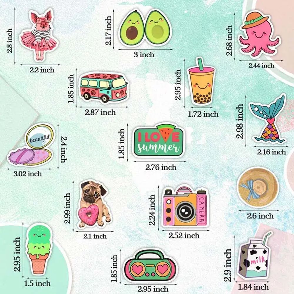 Essen - Multipurpose Waterproof Cute Stickers 50pcs