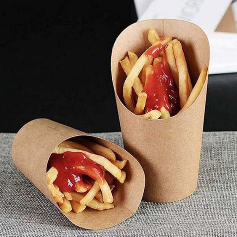 Ecoway - French Fry Holder Paper Bags - 100pcs