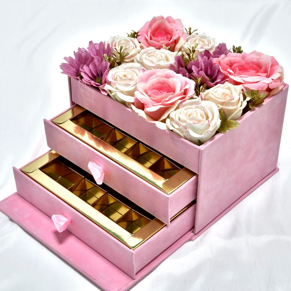 Fabe La Royale - Two Layers Velvet Flowers Box 24pcs