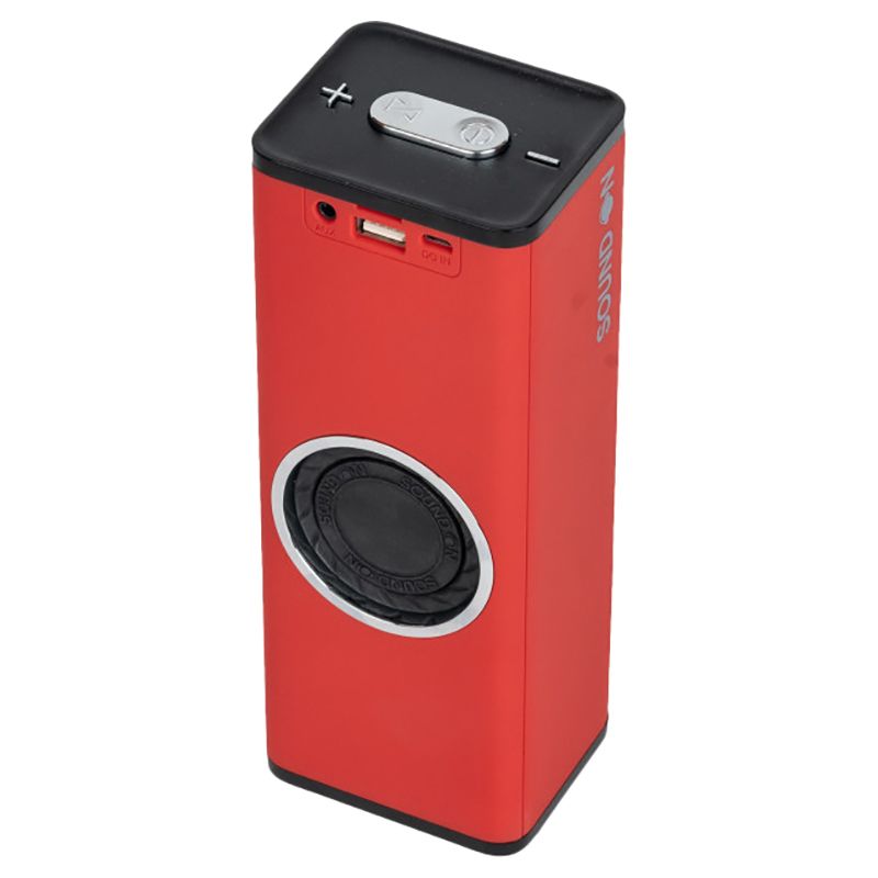 Sound On - 10W Dual Woofer Portable Bluetooth Speaker - Red