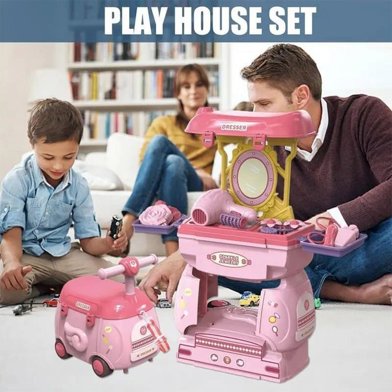 Basmah - 2-In-1 Pully Storage Beauty Play Set