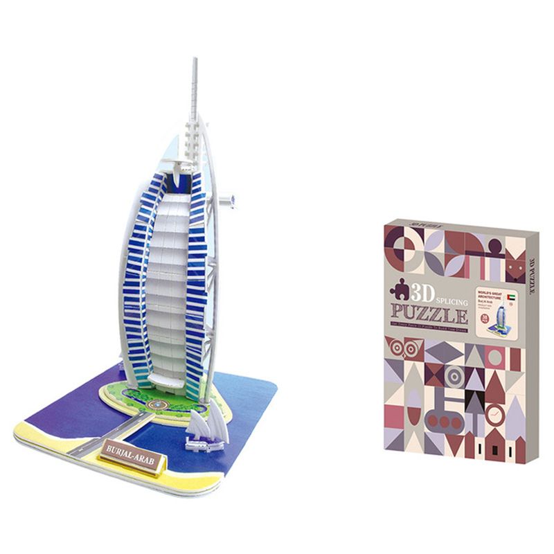 Family Center - Burj Al Arab 3D Jigsaw Puzzle - 38pcs