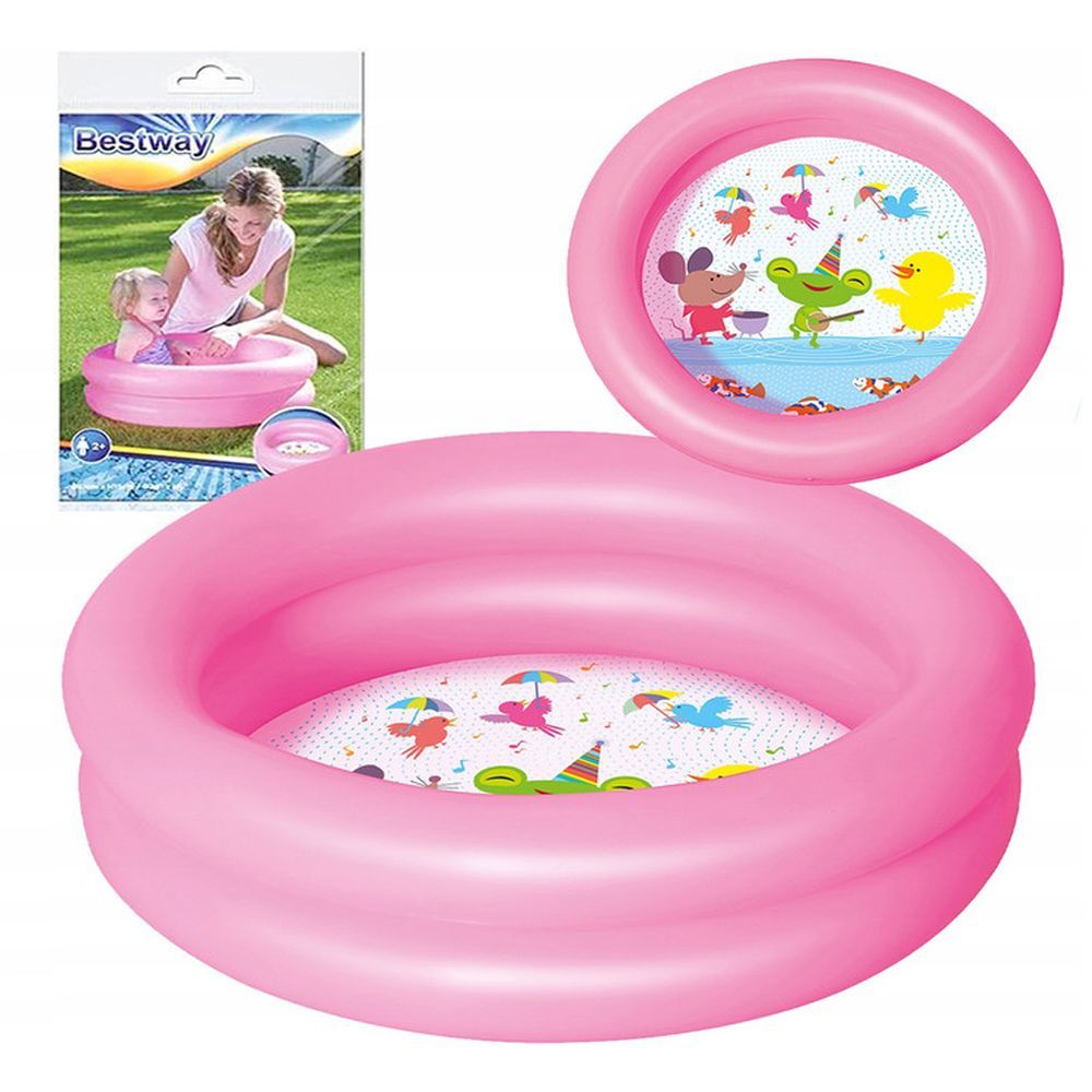 Bestway - Round 2-Ring Kiddie Pool 61x15cm - Pink