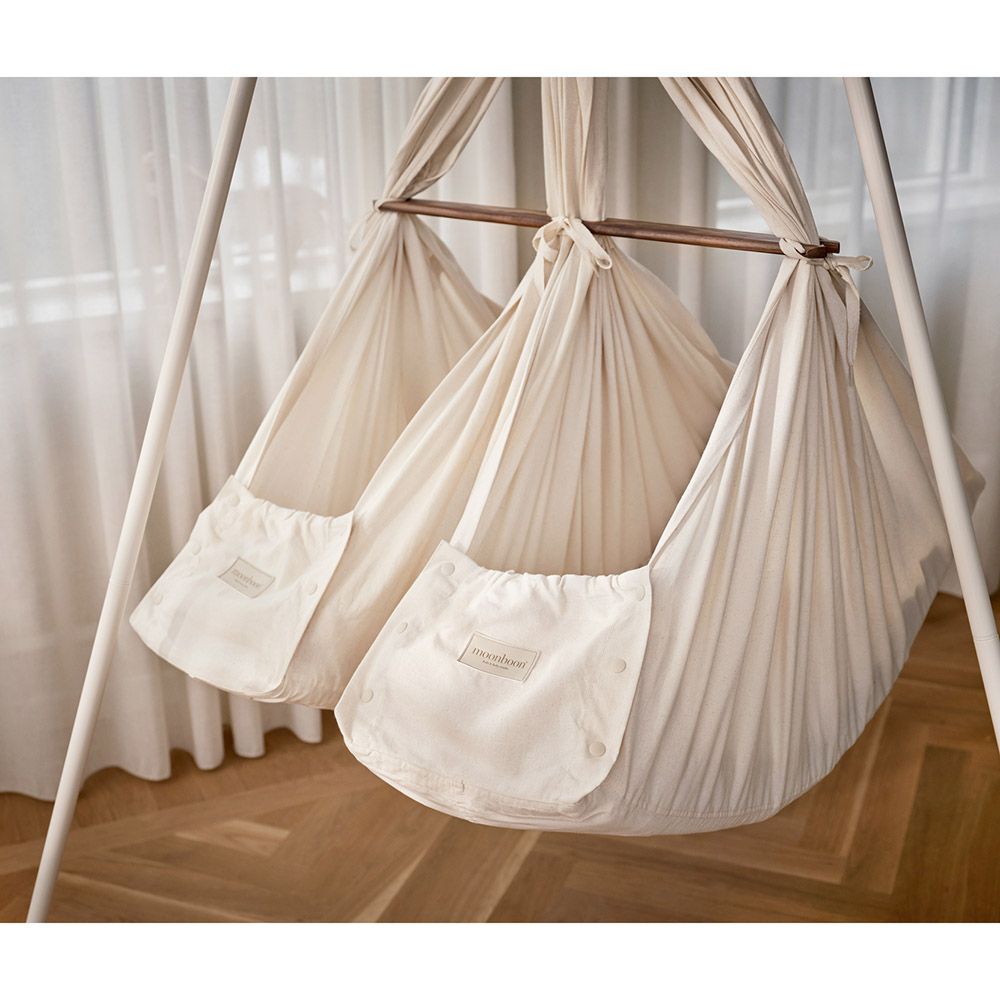 Moonboon - Hanging Bundle Twin Baby Hammock - Nature