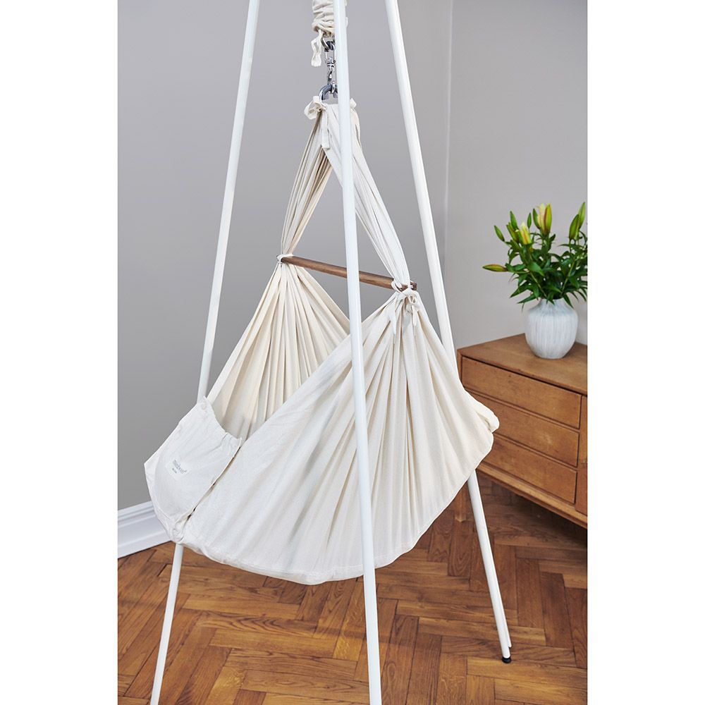 Moonboon - Classic Bundle Baby Hammock Rocking Motor - Nature/White