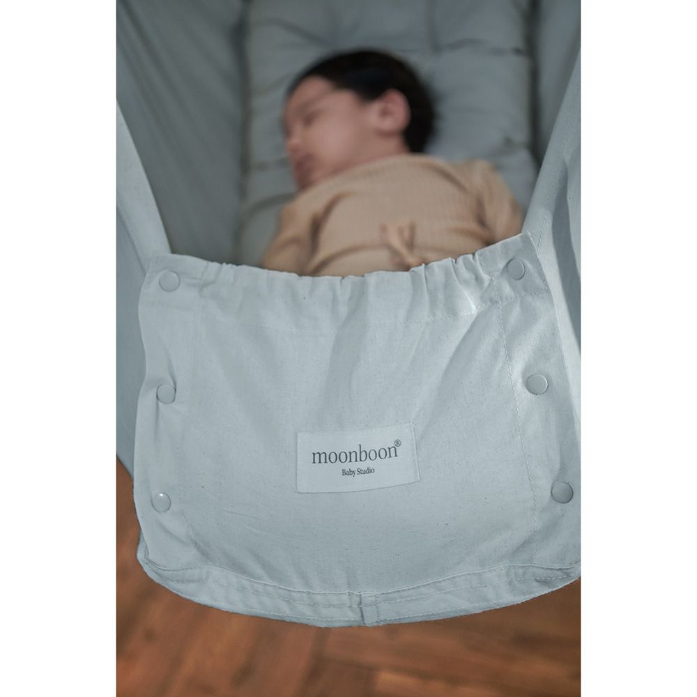 Moonboon - Classic Bundle Baby Hammock - Ocean/Grey