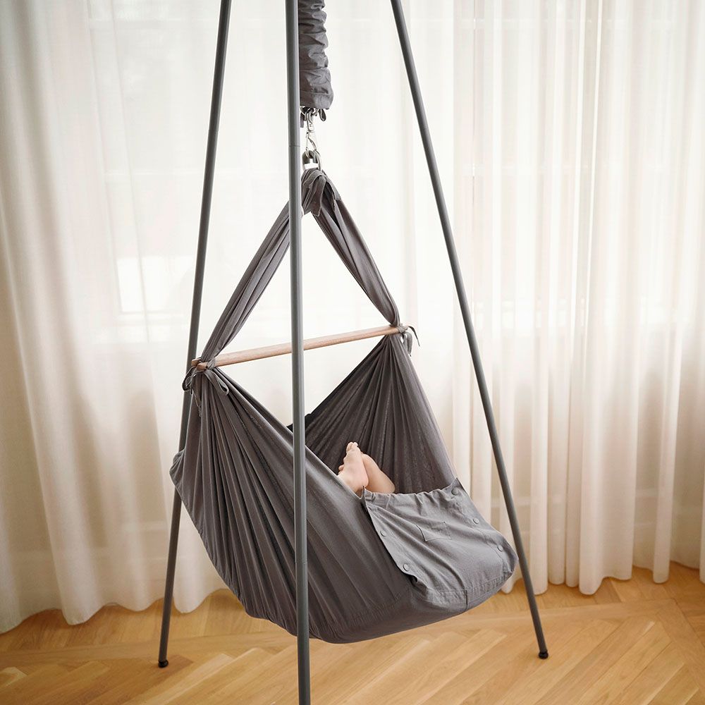 Moonboon - Classic Bundle Baby Hammock - Stone/Grey