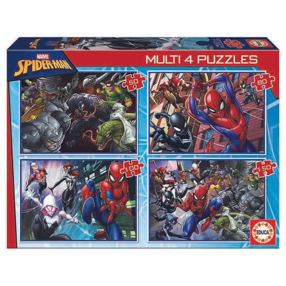 Educa - Ultimate Spiderman Puzzle - 4pc-Set