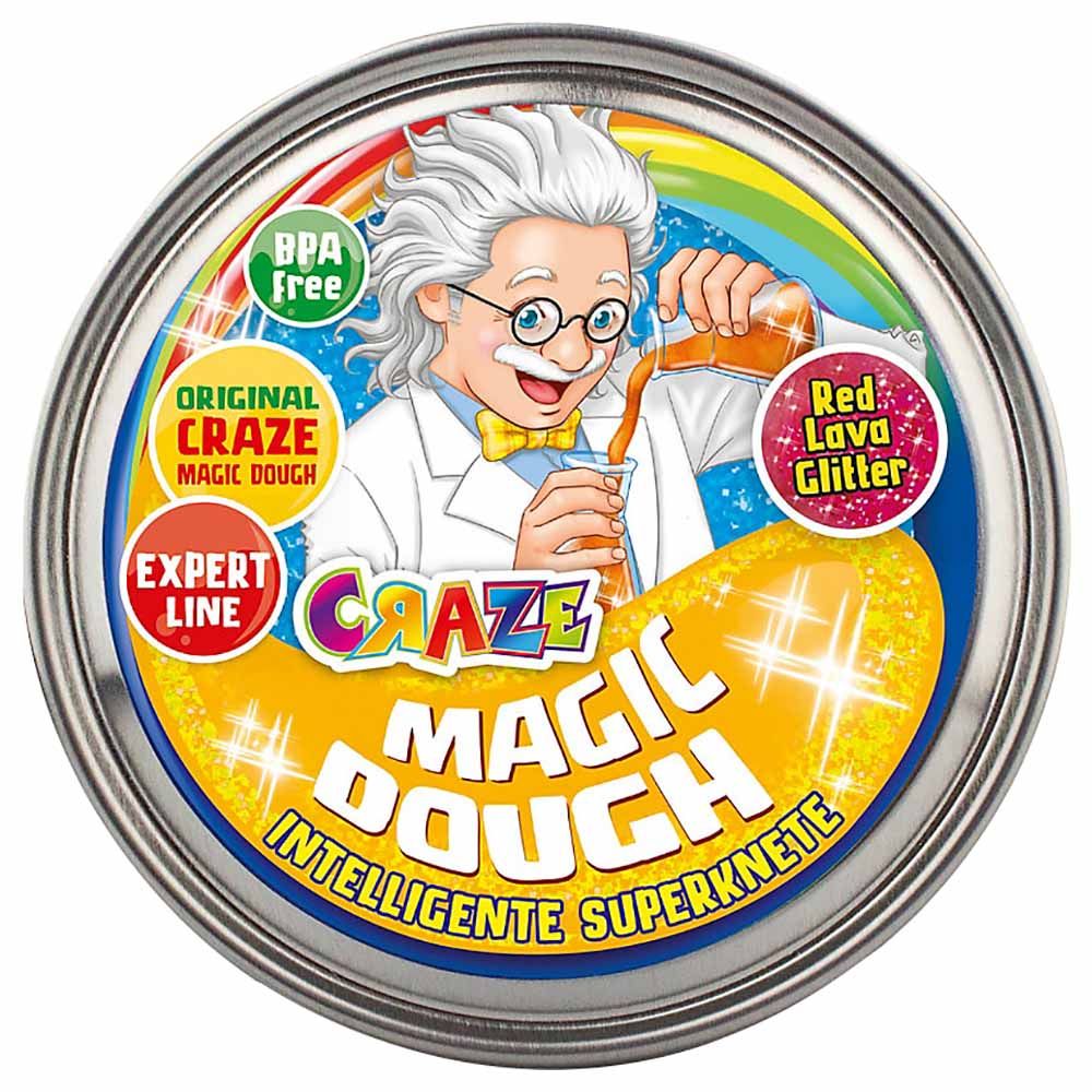 Craze Magic Dough - Expert Professor - Red Lava Glitter