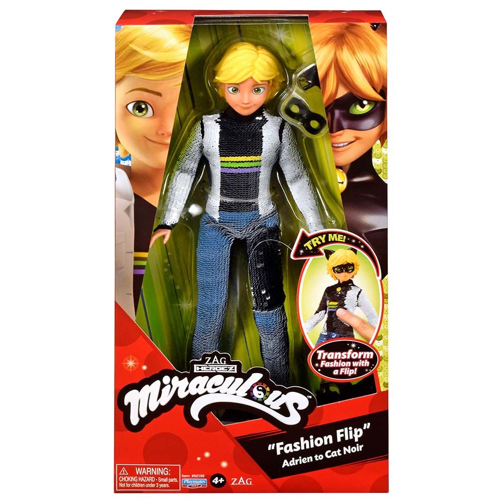 Miraculous - Fashion Flip Doll - Adrien To Cat Noir