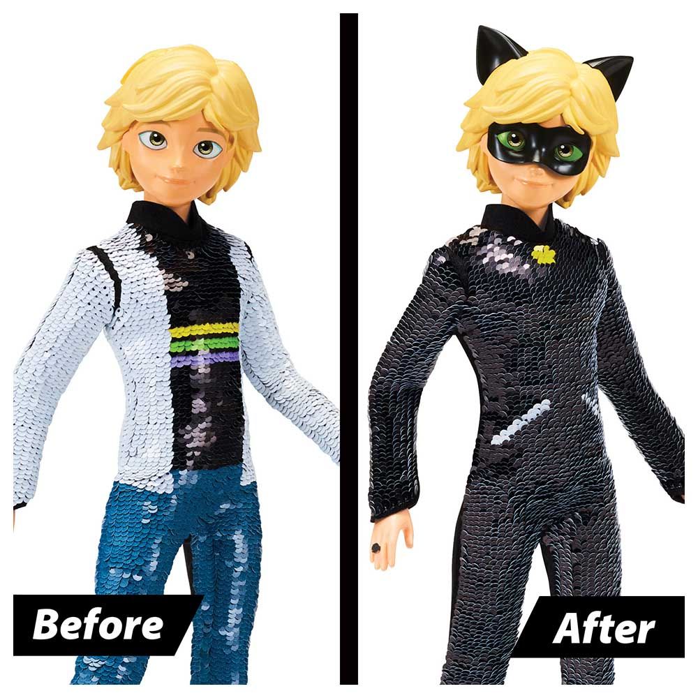 Miraculous - Fashion Flip Doll - Adrien To Cat Noir