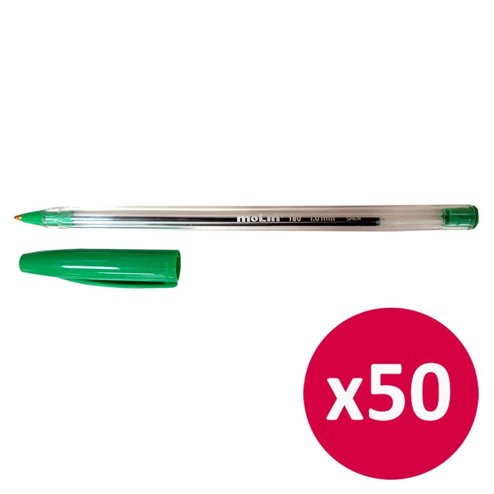 Molin - Clear Ball Point Pen Bundle Offer