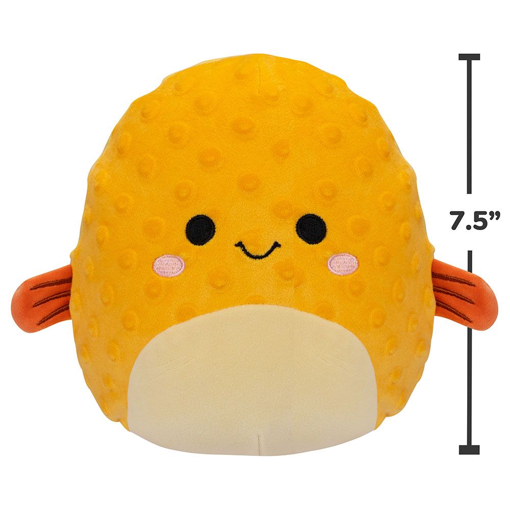 Squishmallows - Safa Pufferfish Plush Toy - 7.5-Inch - Orange