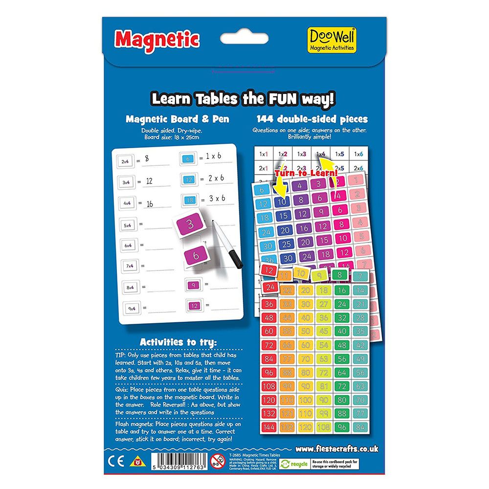 Fiesta Crafts - Magnetic Times Table