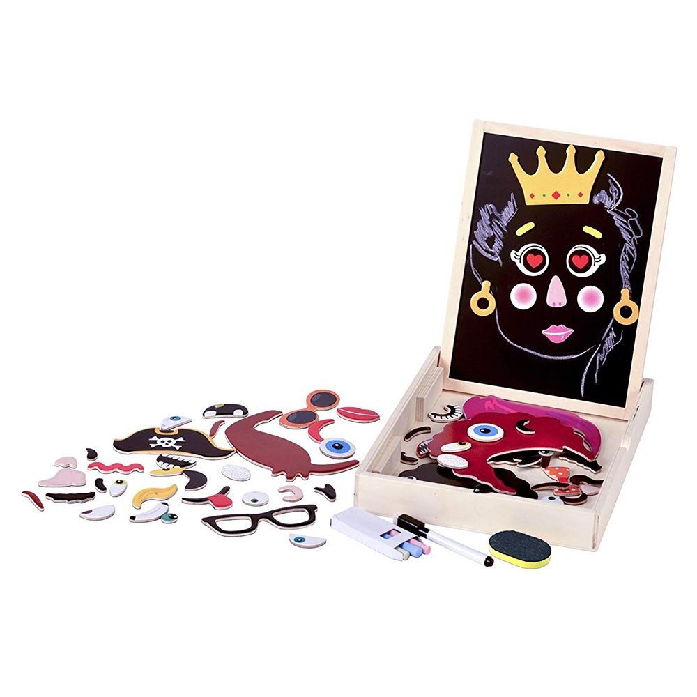 Fiesta Crafts - Magnetic Faces Activity Box 88pcs