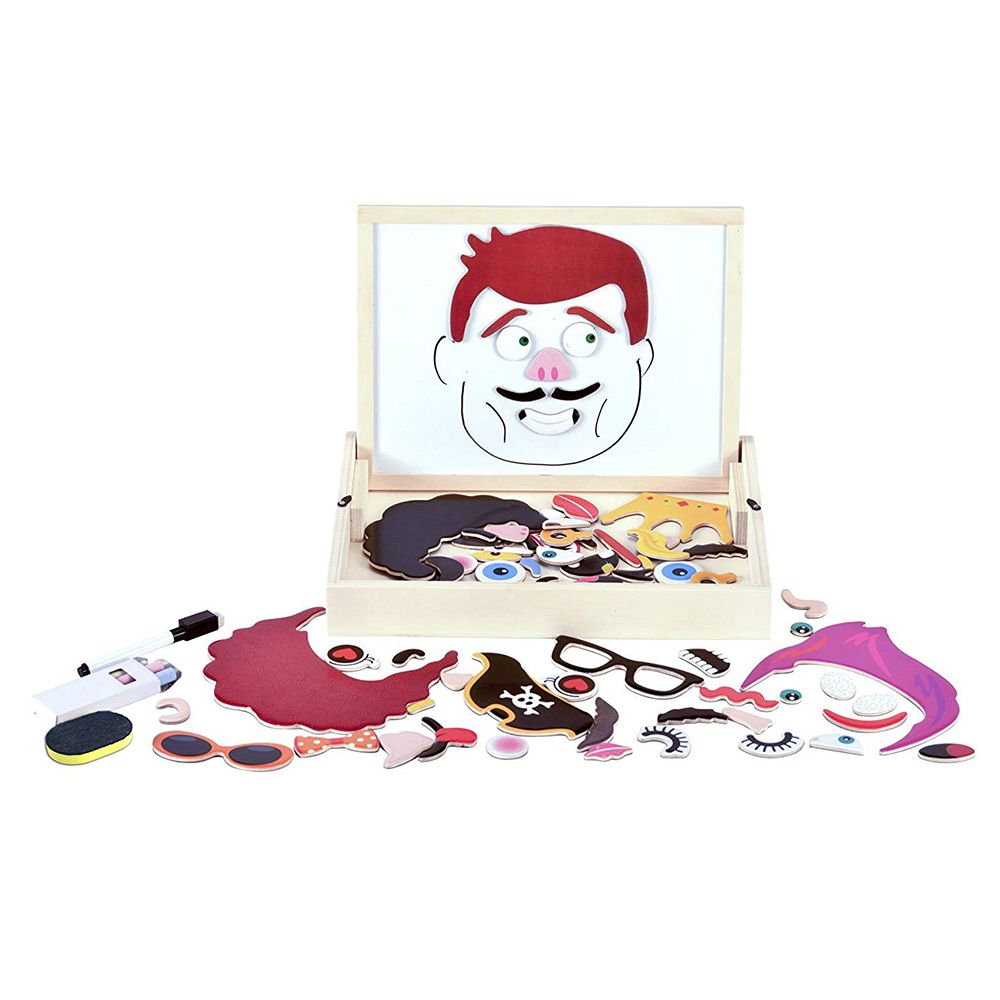 Fiesta Crafts - Magnetic Faces Activity Box 88pcs