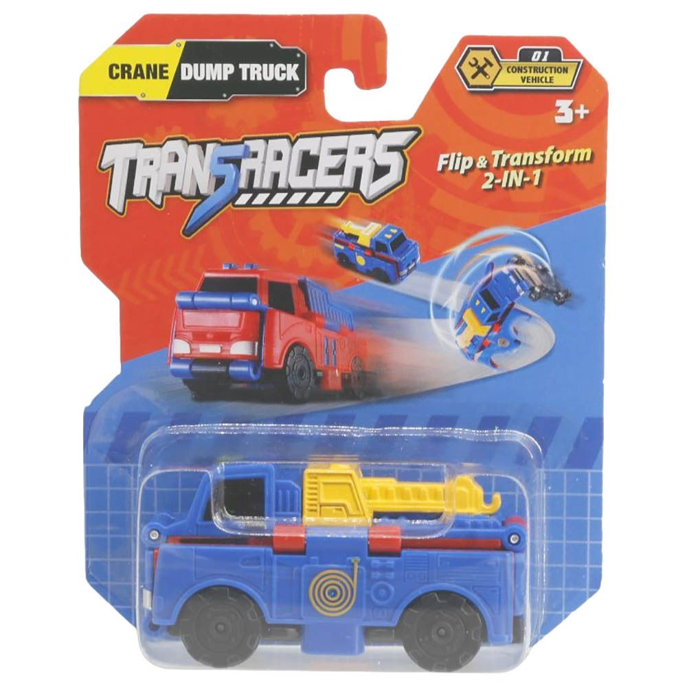 Transracers - 2-In-1 Cons Vehicle Tow Truck & Dump Truck