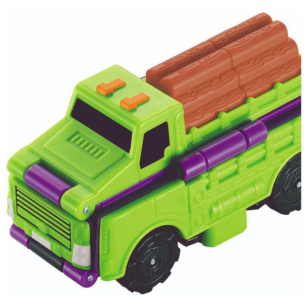 Transracers - 2-In-1 Cons Vehicle Log Truck & Transporter