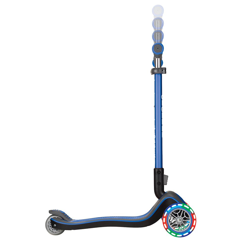 Globber - Elite Deluxe Lights Scooter - Navy Blue