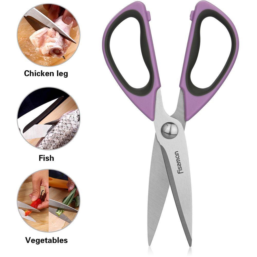 Fissman - Kitchen Scissors - 20Cm - Purple/Silver