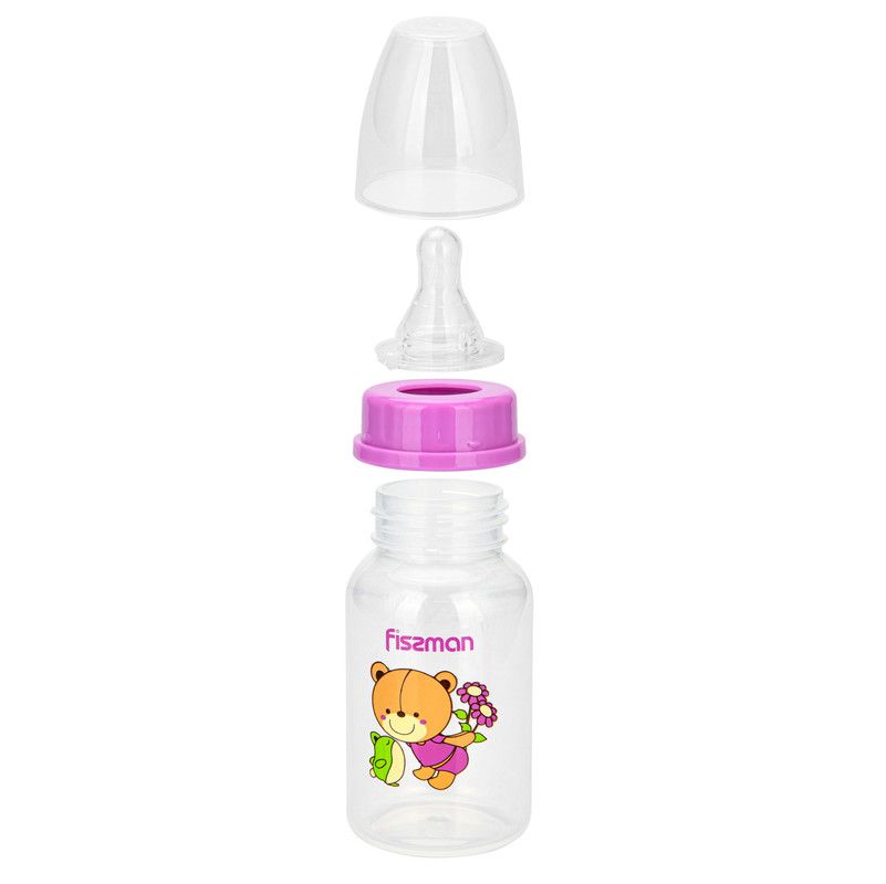 Fissman - Feeding Food Grade Plastic Bottle w/ Compatible Design - Pink