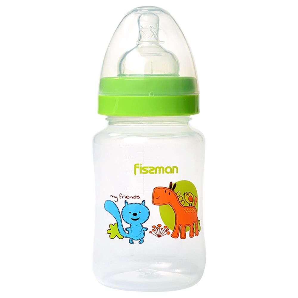 Fissman - Feeding Bottle w/ Wide Neck - 240ml - Green