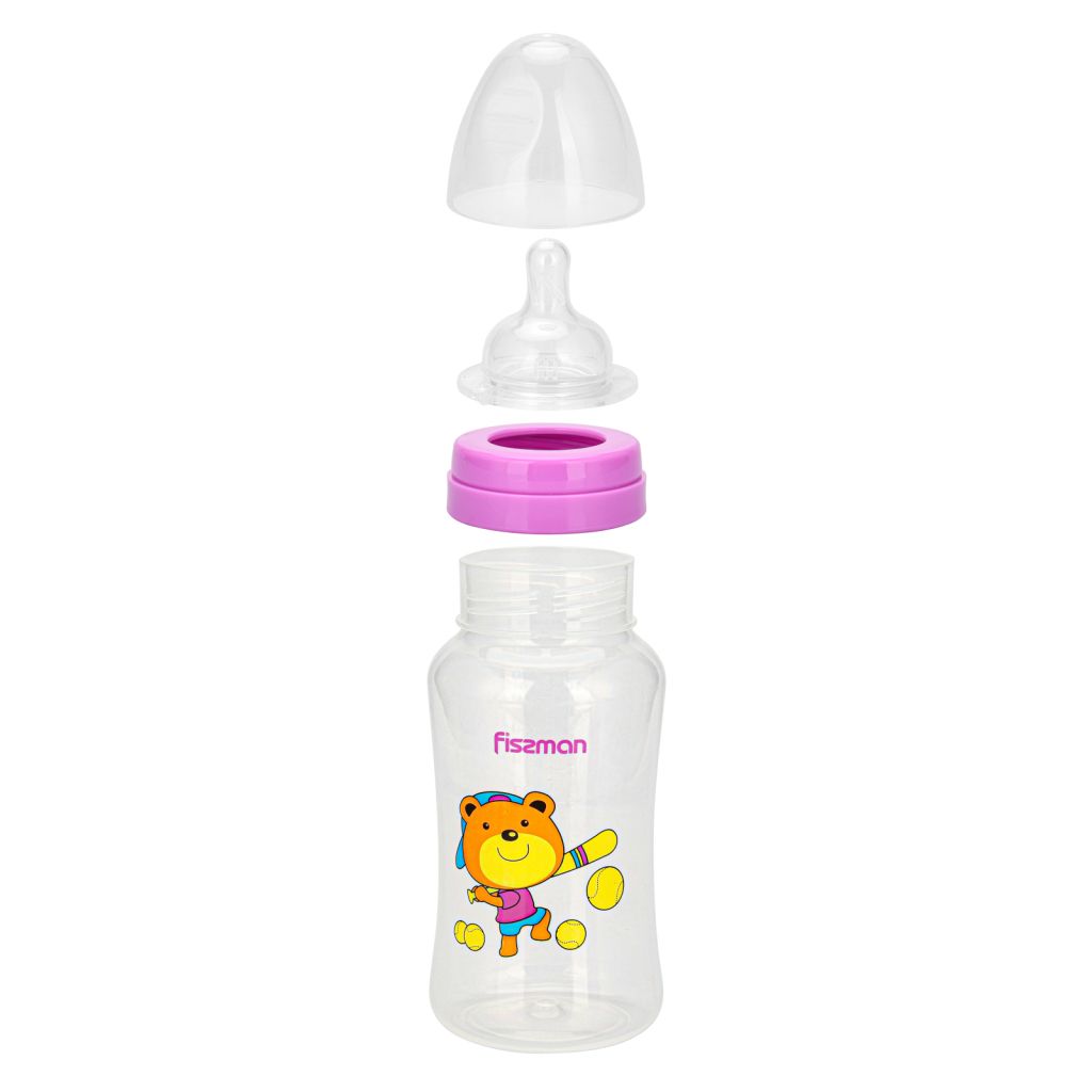 Fissman - Feeding Bottle w/ Wide Neck - 300ml - Purple