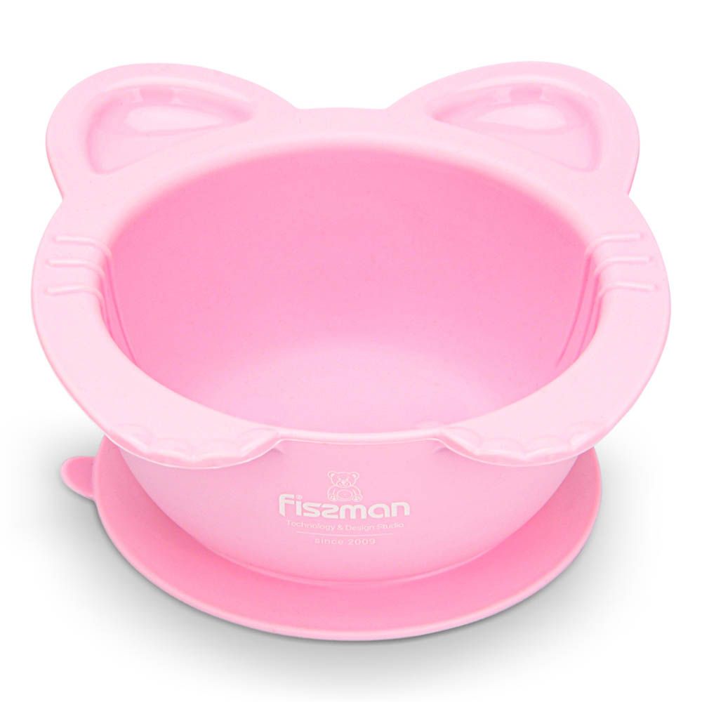 Fissman - Kitty Design Bowl w/ Suction - 300Ml - Pink