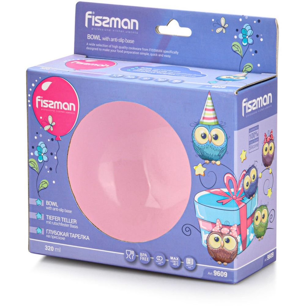 Fissman - Kids Silicone Bowl - 320Ml - Pink