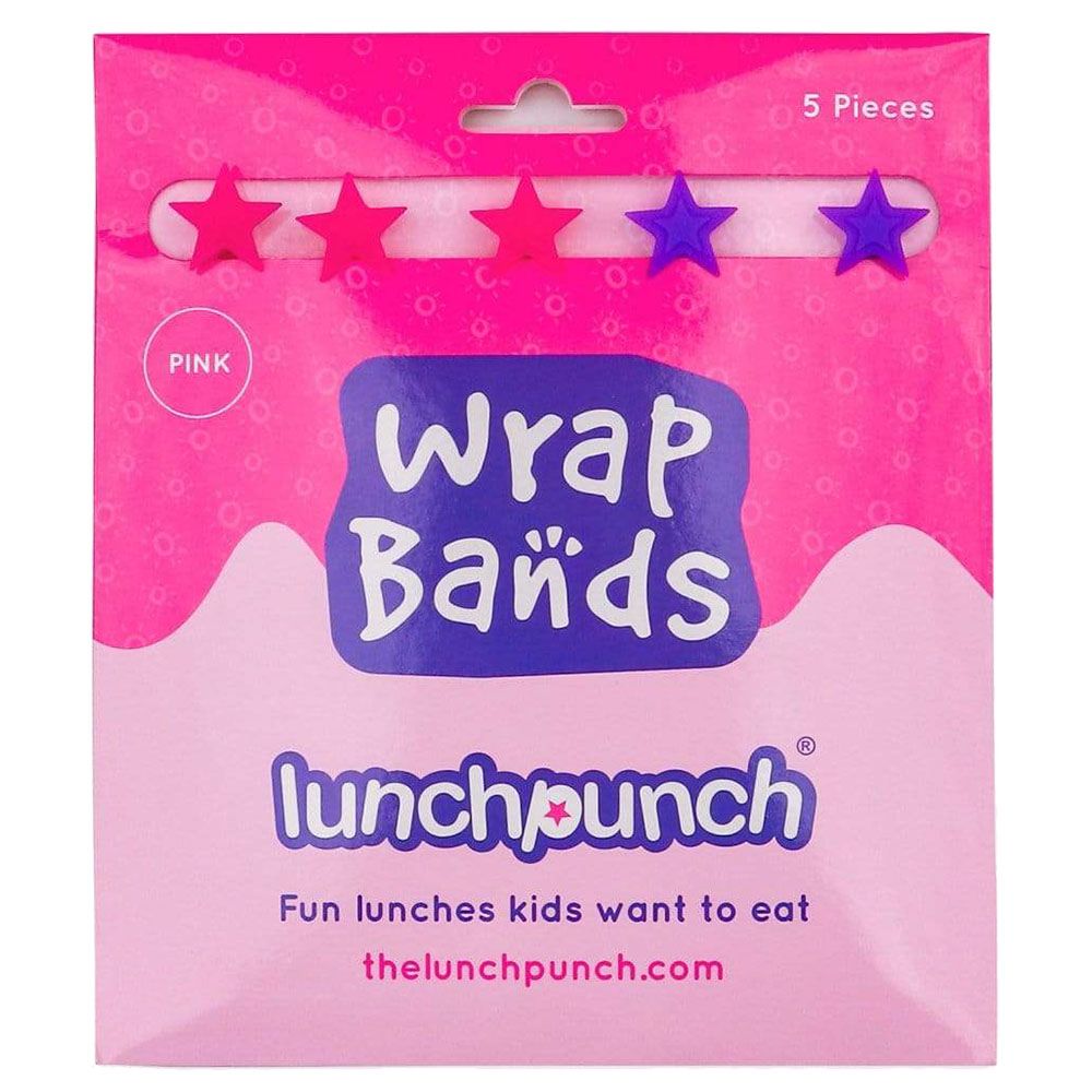 Lunch Punch - Silicone Wrap Bands - Pink