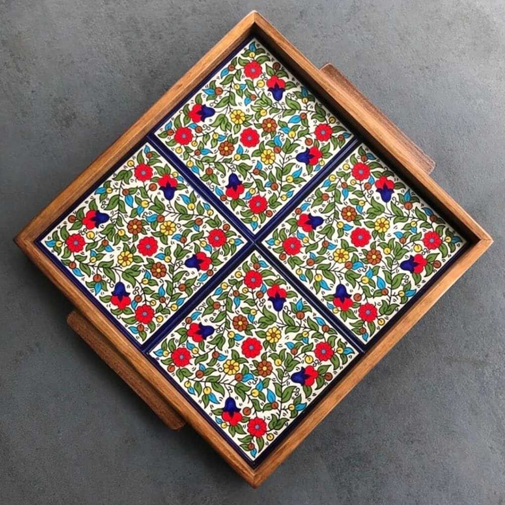 Fyrouzi - Classic Pattern Ceramic Tray - Medium