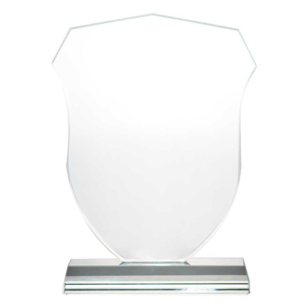 Byft - Shield Shaped Crystal Award - Clear