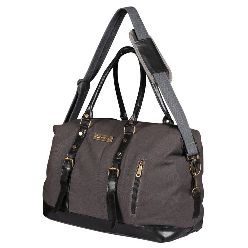 Mounthood - Duffle Bag W/ Faux Leather - Polaris Dark Gray