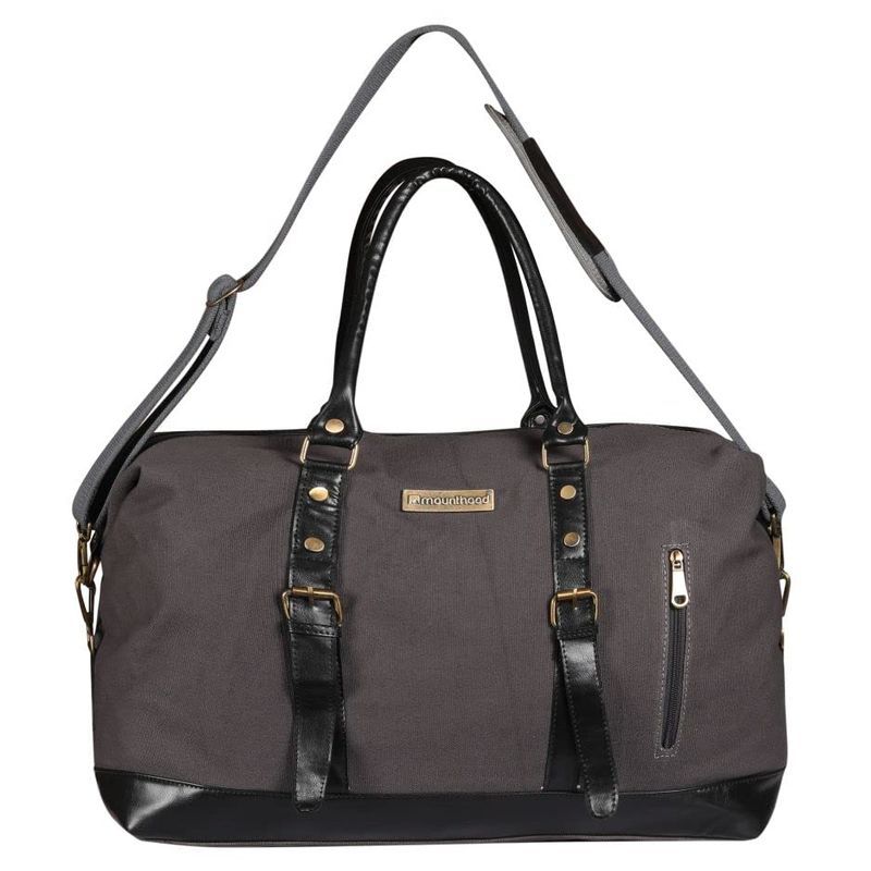 Mounthood - Duffle Bag W/ Faux Leather - Polaris Dark Gray