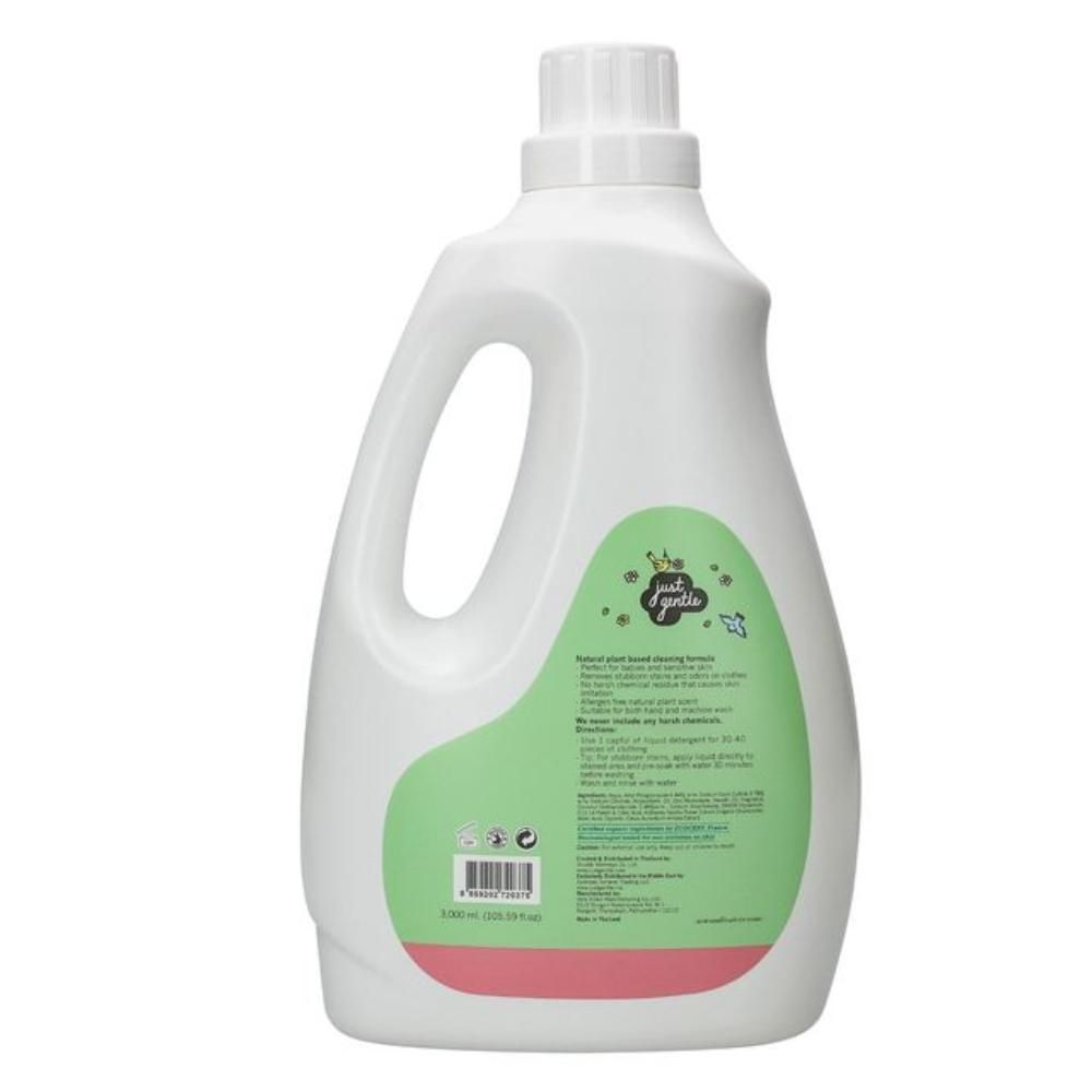 Just Gentle - Laundry Detergent -  Plant-Based Hypoallergenic - 3 L