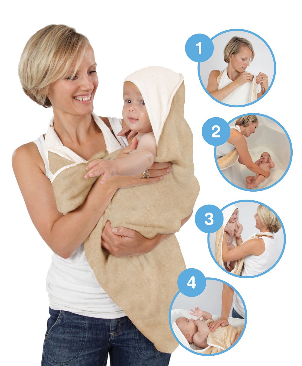 Cuddledry - Baby Bath Towel - Oatmeal