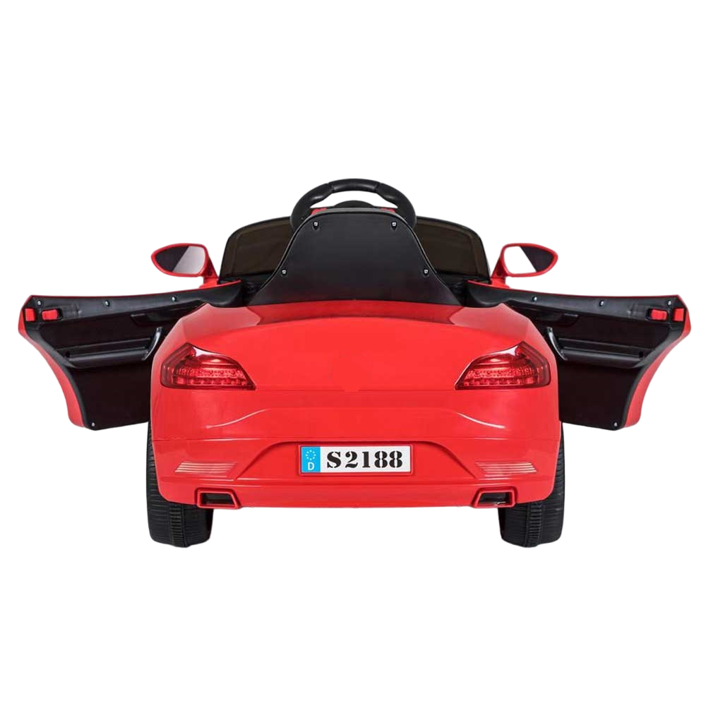 BMW - 12V Coupe Style Electric Rideon Car - Red