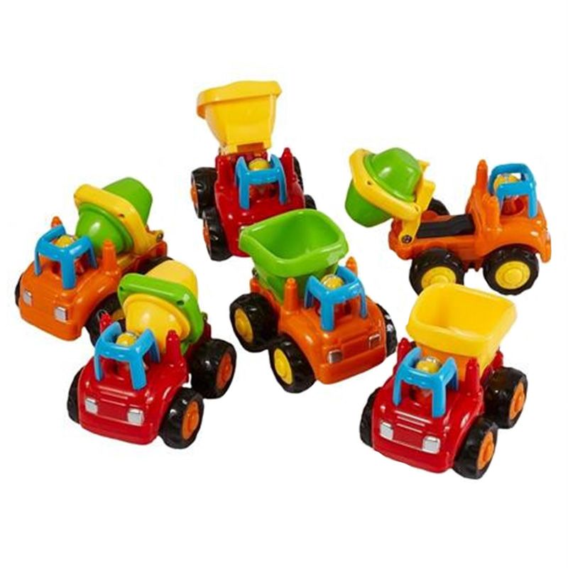 Hola - Dump Truck And Cement Mixer - Pack Of 6