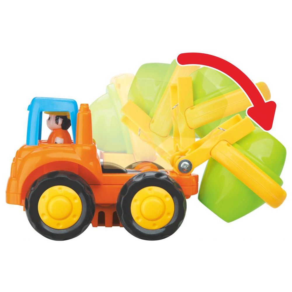 Hola - Dump Truck And Cement Mixer - Pack Of 6