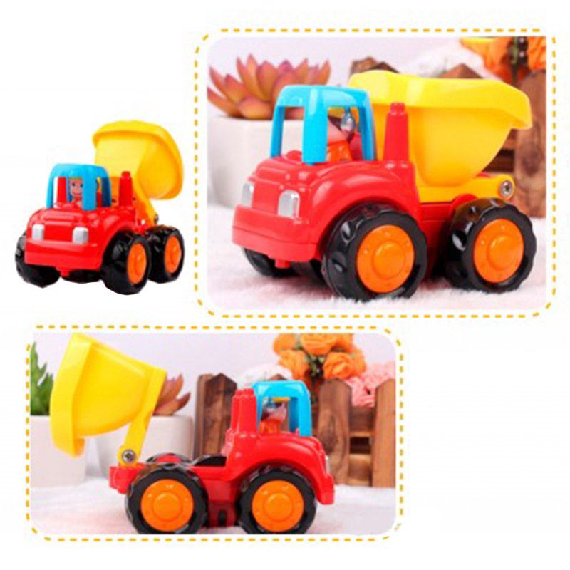 Hola - Dump Truck And Cement Mixer - Pack Of 6