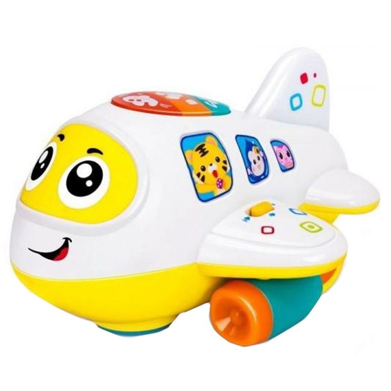 Hola - Bump 'n Go Learning Plane With Music - White